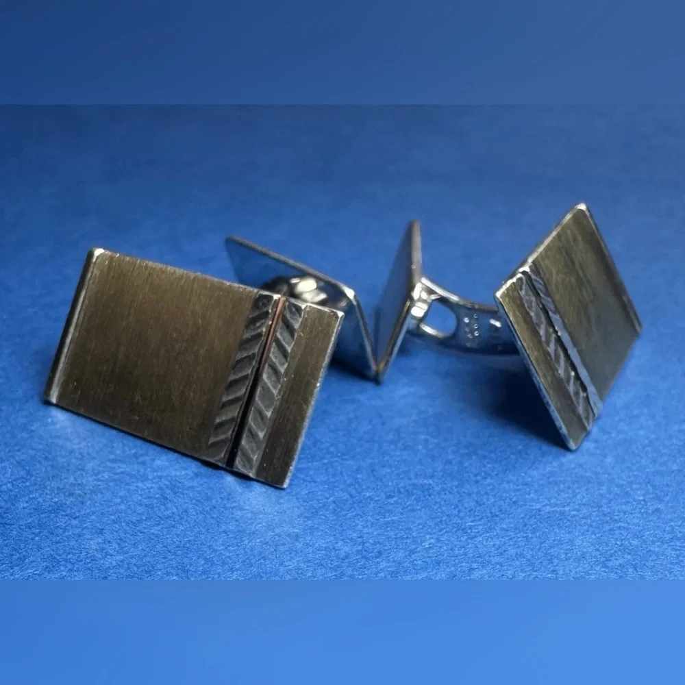 G.I.F.A. Gilded 830S Silver Cufflinks Produced By Guldsmedenes Indkøbsforening